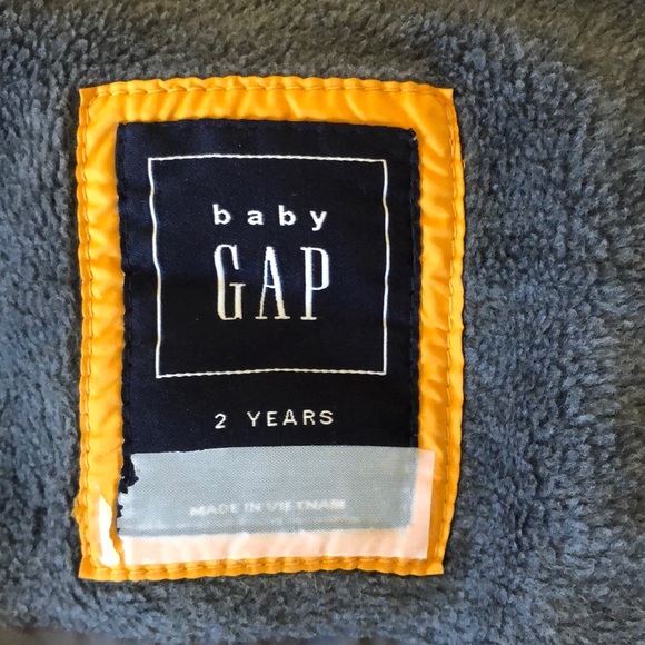 BABY GAP yellow unisex toddler puffy vest - Picture 7 of 16